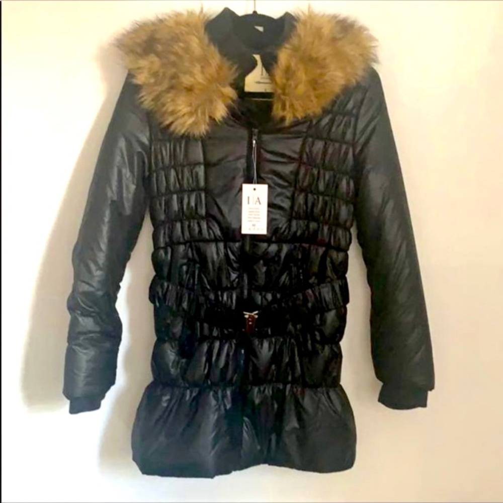 Black puffer jacket